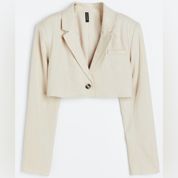 h & m • cropped jacket - Picture 3 of 5